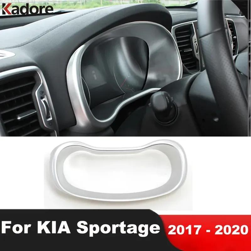 Car Center Console Dashboard Trument GPS Panel Frame Cover Trim For KIA Sportage 2017-  Matte Interior Accessories