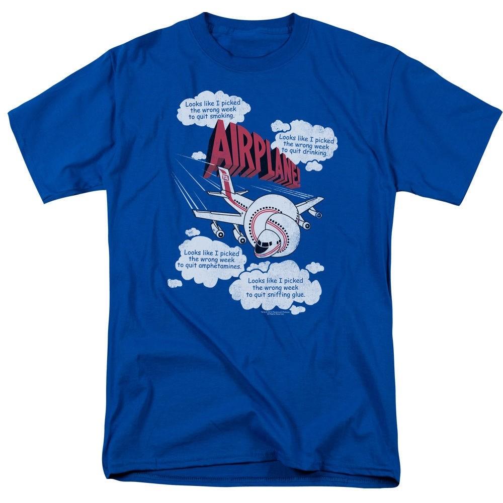 Airplane Picked The Wrong Day T-Shirt Sizes S-4XL NEW