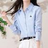 Navava Women S Embroidered Point Daily Long Sleeve Shirt Nb3060
