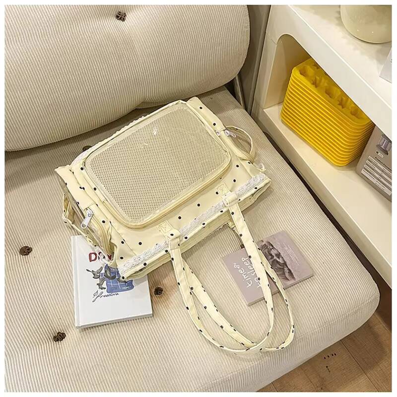 Nouveau Sac à Bandoulière Dot Ita Anime Sac Bandoulière Bidimensionnel Fille Mignonne Sac Transparent Otaku DIY Affichage BD Sac Messager 30x26x9cm jaune