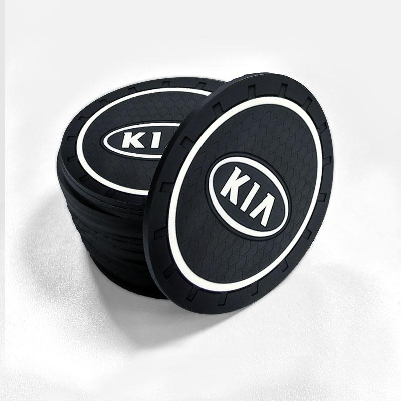 1/2pcs Non-slip Car Water Cup Mat Anti-slip Bottle Holder Coasters For KIA sportage ceed sorento cerato optima picanto rio soul k3 k5 Car Accessories