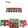 Christmas Celebration Santa Claus Pattern Banner Set With Nonwoven Fabric For Festive Wall Decor