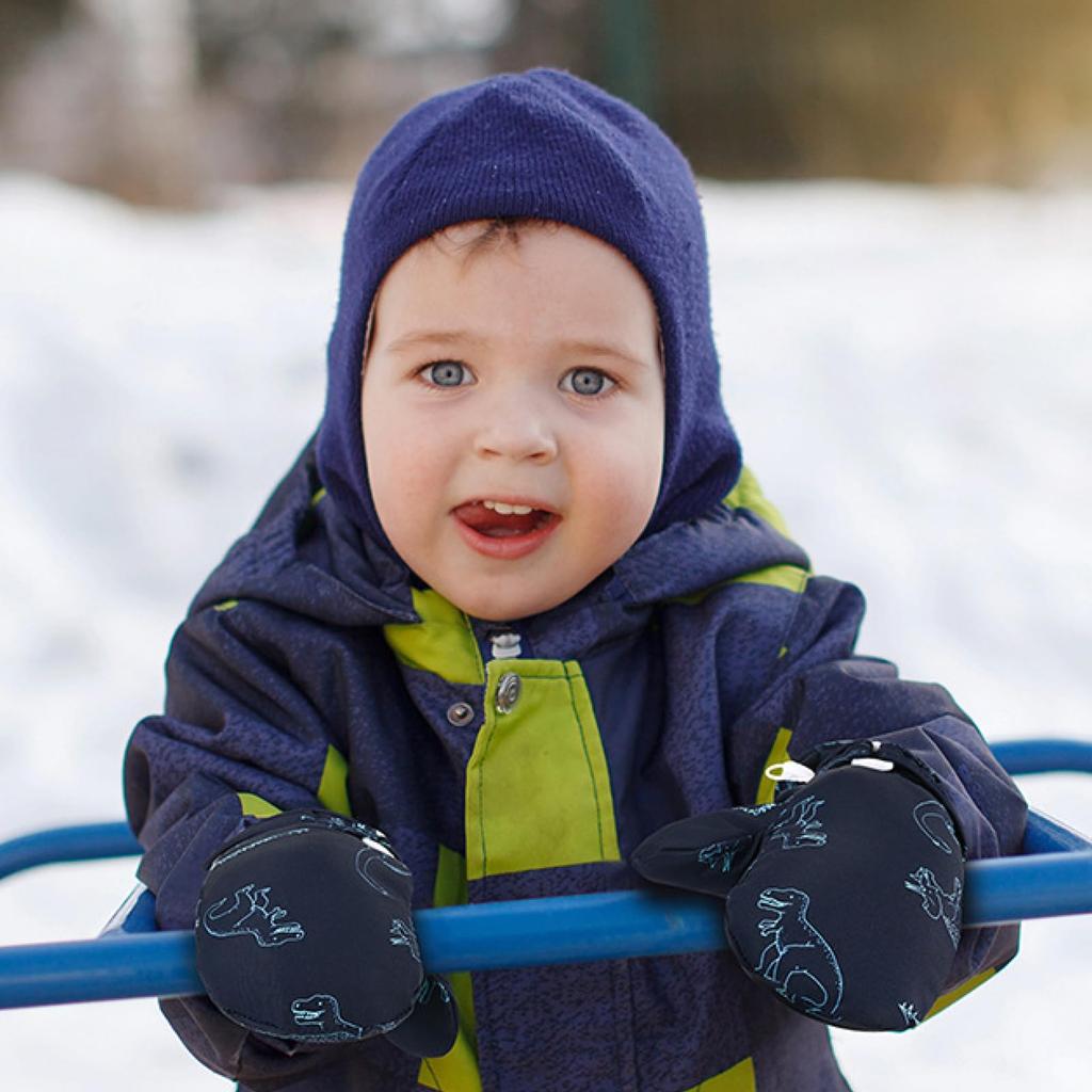 TRIWONDER Baby Cold Weather Outdoor Winter Gloves for and Girls Ages Mittens, Toddlers, Boys, (Navy Blue, 4-6)