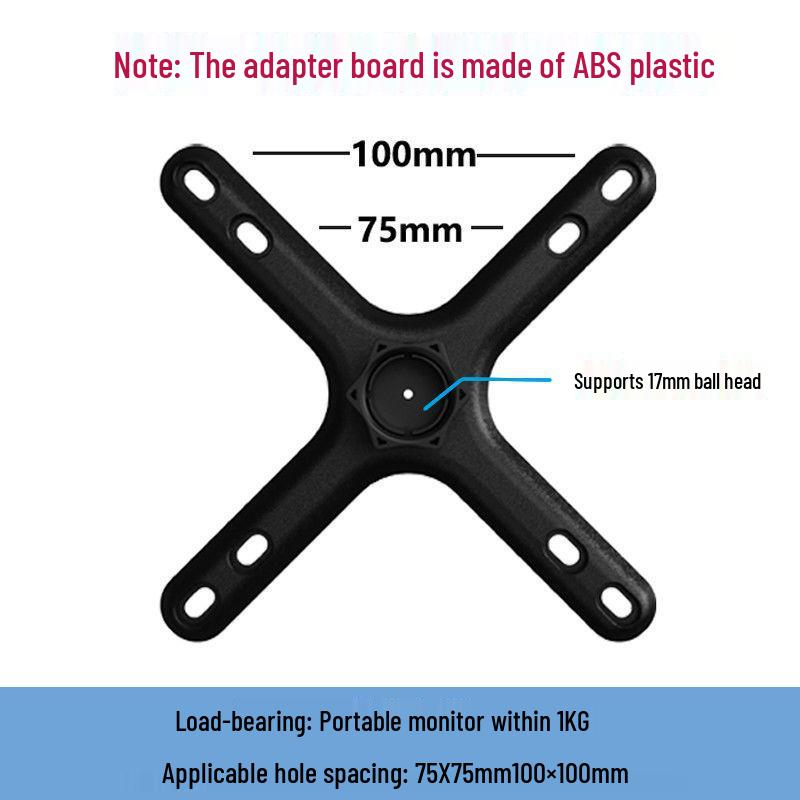 Adjustable Portable Screen Stand for 17-inch Devices - Horizontal, Vertical, Rotating Arm for Desktop, Office, Phone, and Tablet.