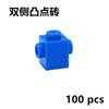 Compatible Assembles Particles Modified 1x1 with Studs On 2 Sides Opposite MOC Parts 47905 DIY Educational Bricks for Children