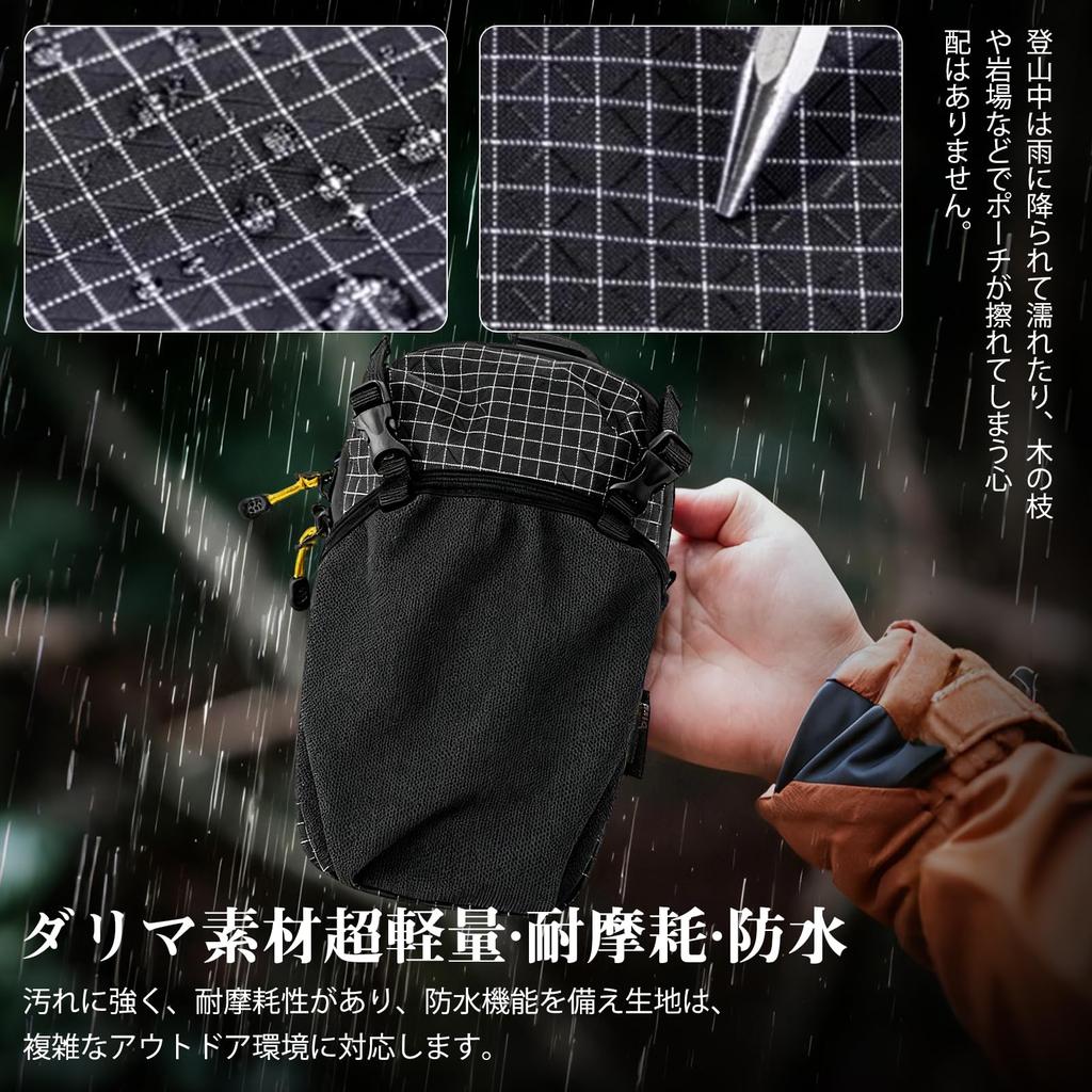 Smartphone pouch for attaches to belt fits holds 2 hiking, backpack, pouch, waterproof, 6.5-inch phones, phones, green.
