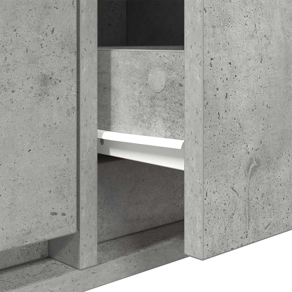 TV Cabinet Concrete Grey 60 x 31 x 25.5 cm Engineered Wood