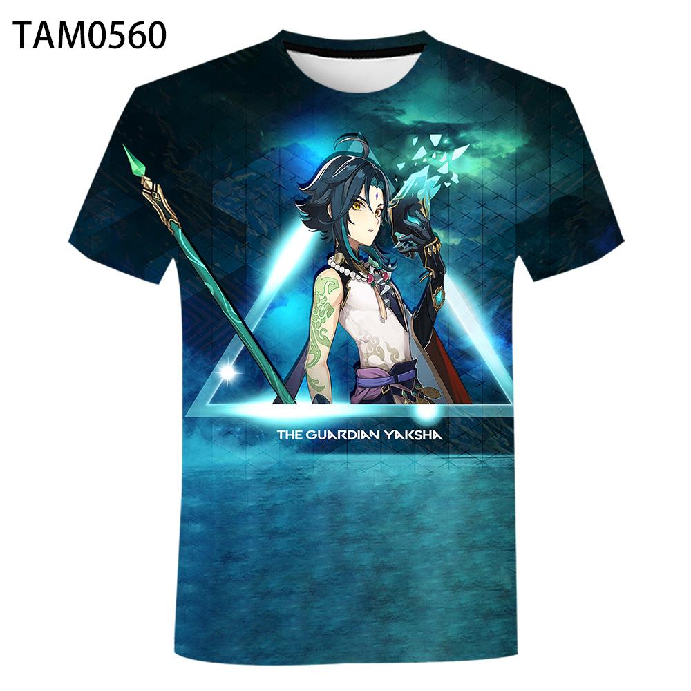 Summer Game Genshin Impact 3d Printed Children's T-shirt Fashion Casual Hip-hop Harajuku Kids Short Slee T Shirt O Neck Tops