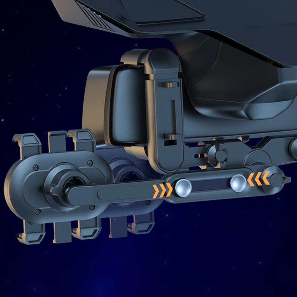 Car Phone Holder Rearview Mirror Phone Mount 360° Rotatable and Retractable Phone Stand Navigation