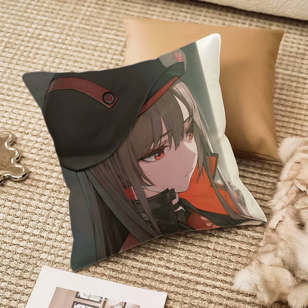 

Подушка с изображением Богини Победы N-Nikke Наволочка Защита от пылевых клещей Невидимая молния Диван-кровать 12x12Inch