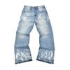 EastRogue Retro Streetwear Baggy Jeans Men Women Vintage Denim Pants