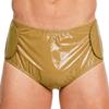 Erwachsene Männer Schwimmwindel L-3XL Wasserdichte Vinyl Wiederverwendbare Inkontinenz Schwimmhose mit Klettverschluss an den Seiten für das Schwimmbad