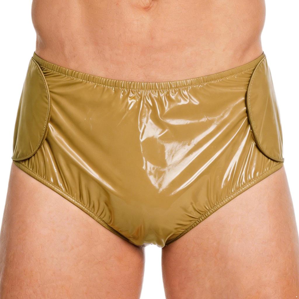 Erwachsene Männer Schwimmwindel L-3XL Wasserdichte Vinyl Wiederverwendbare Inkontinenz Schwimmhose mit Klettverschluss an den Seiten für das Schwimmbad