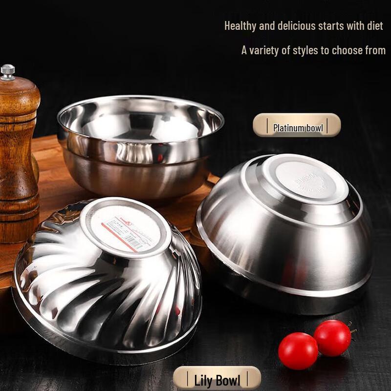 304 Stainless Steel Double-Wall Insulated Bowl