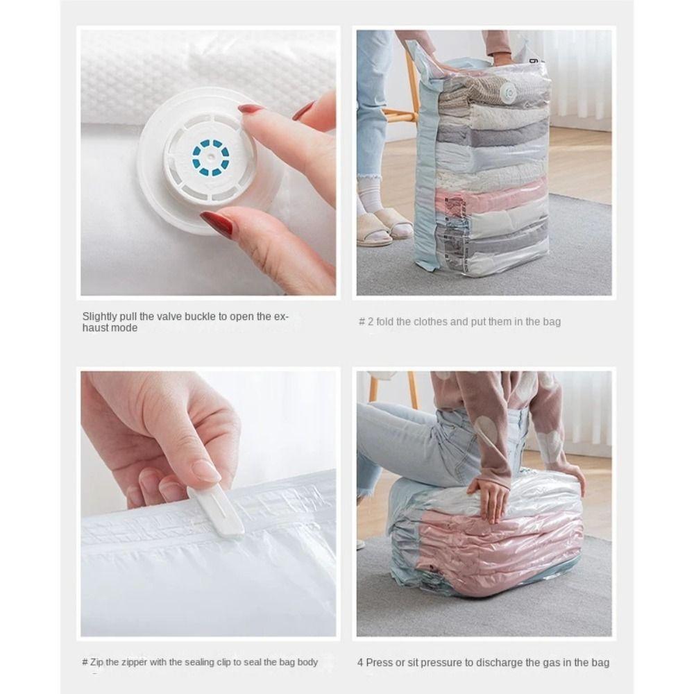 Space Saving Vacuum Storage Bags Cube Compression Storage Compression Bag Wardrobe Organizer