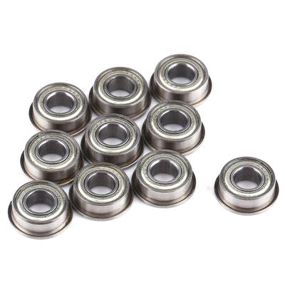 10 vnt. F686ZZ Mini metaliniai plieniniai dvigubai ekranuoti flanšiniai rutuliniai guoliai 6*13*5mm