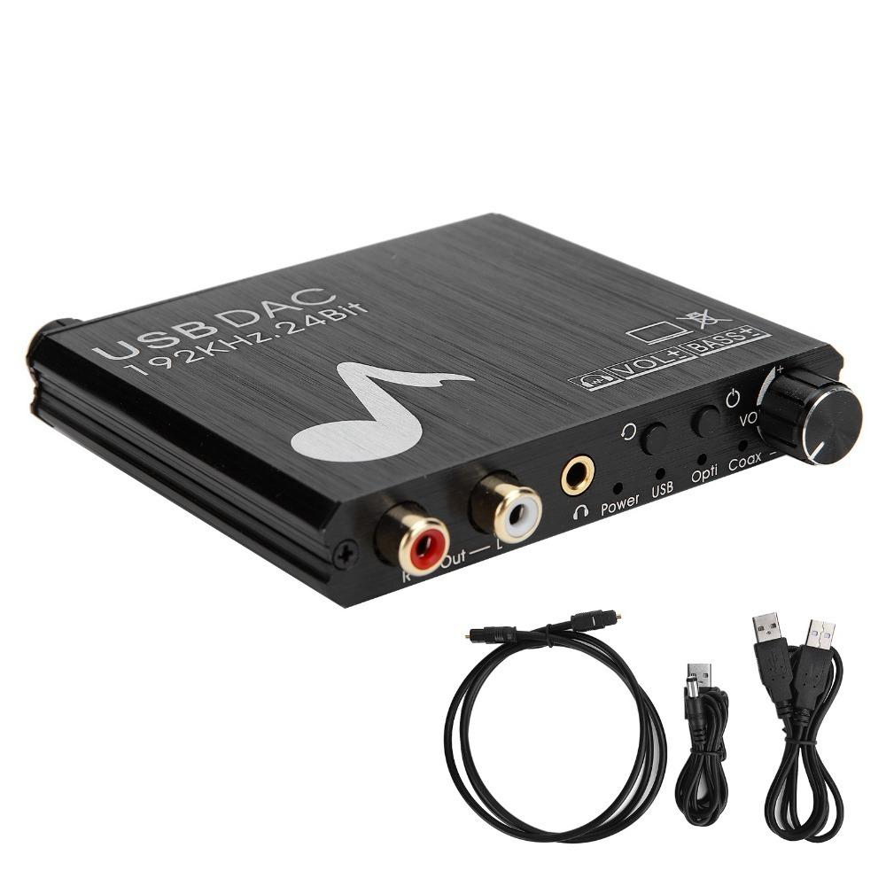 Coaxial Optical Audio AY107 DAC Converter 3.5mm Jack RCA Converter  Stereo Equipment