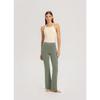 Budhi Mudra Shirring Flare Pants Sea Spray