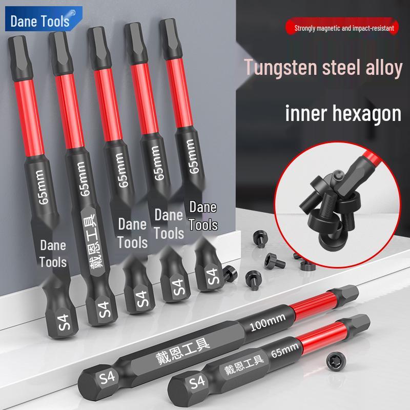 High-Strength S2 Magnetic Hex Socket Pneumatic Screwdriver Bit