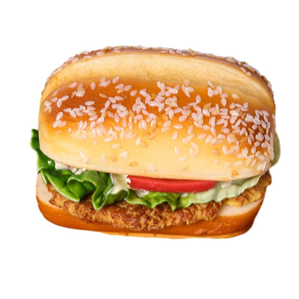 PU Hamburger Prop for Food Retail Signage Restaurant Theme Design Early Intervention Tools and Hands-On Learning Activities Cheese Beef