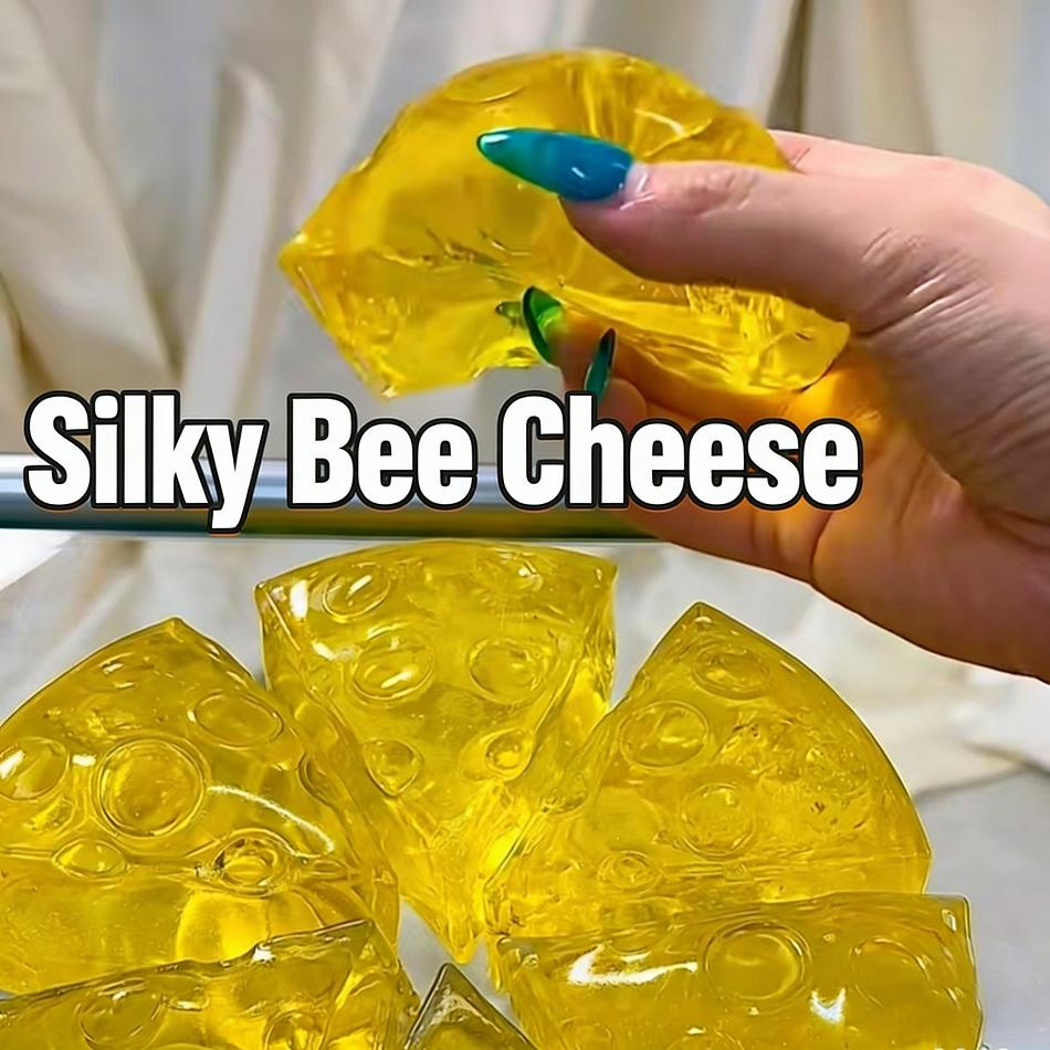 Maltose  Honey Cheese Square Fidgets Toys Super Soft Mochi Cheese Squeeze Toy Funny Anti-Stress Sensory Toy For Adults Gifts