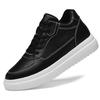 Spring Men's 10cm Height-Boosting Casual White Board Shoes: Comfortable & Versatile