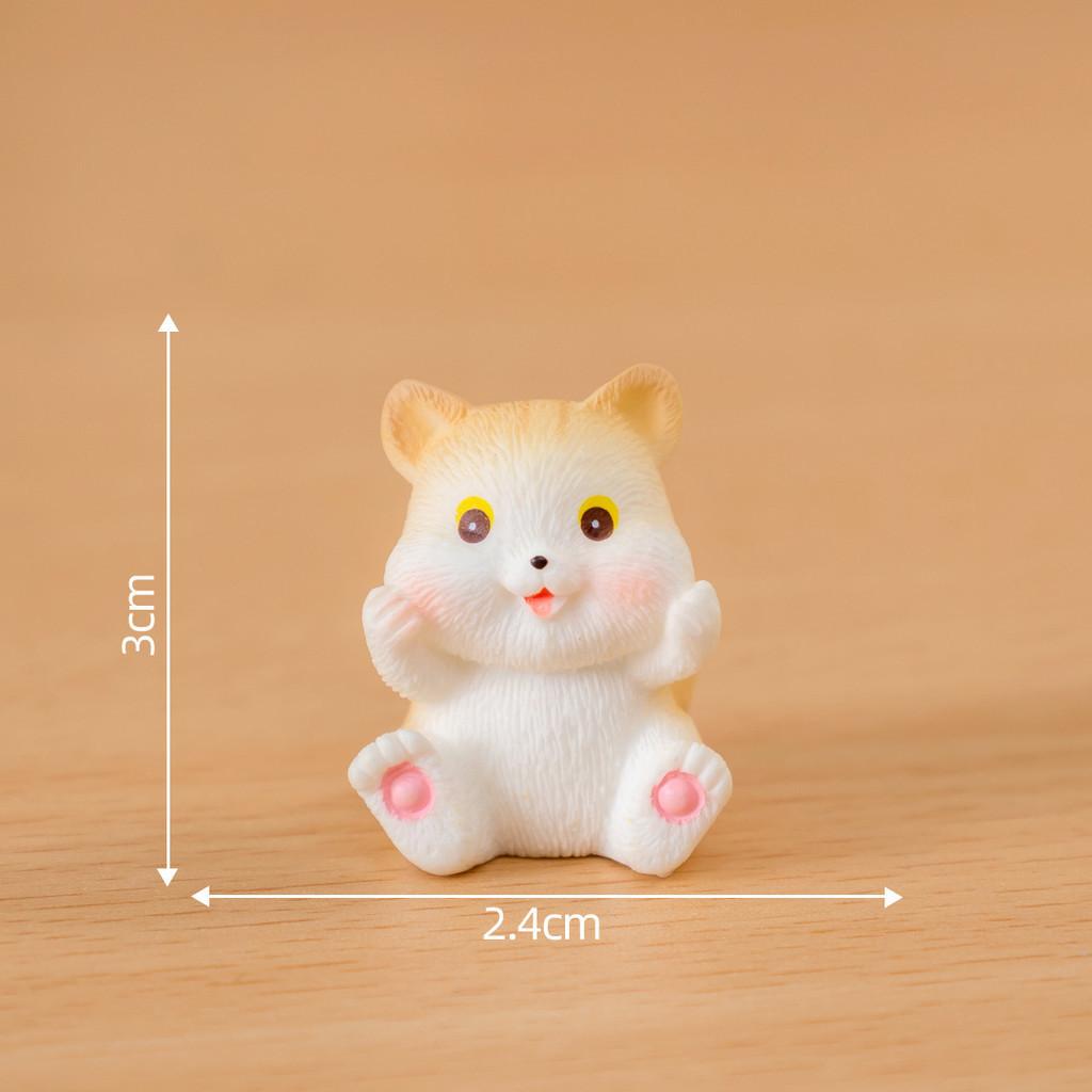Creative New Year Lucky Orange Cat Blind Box Resin Craft Figurines Collectible