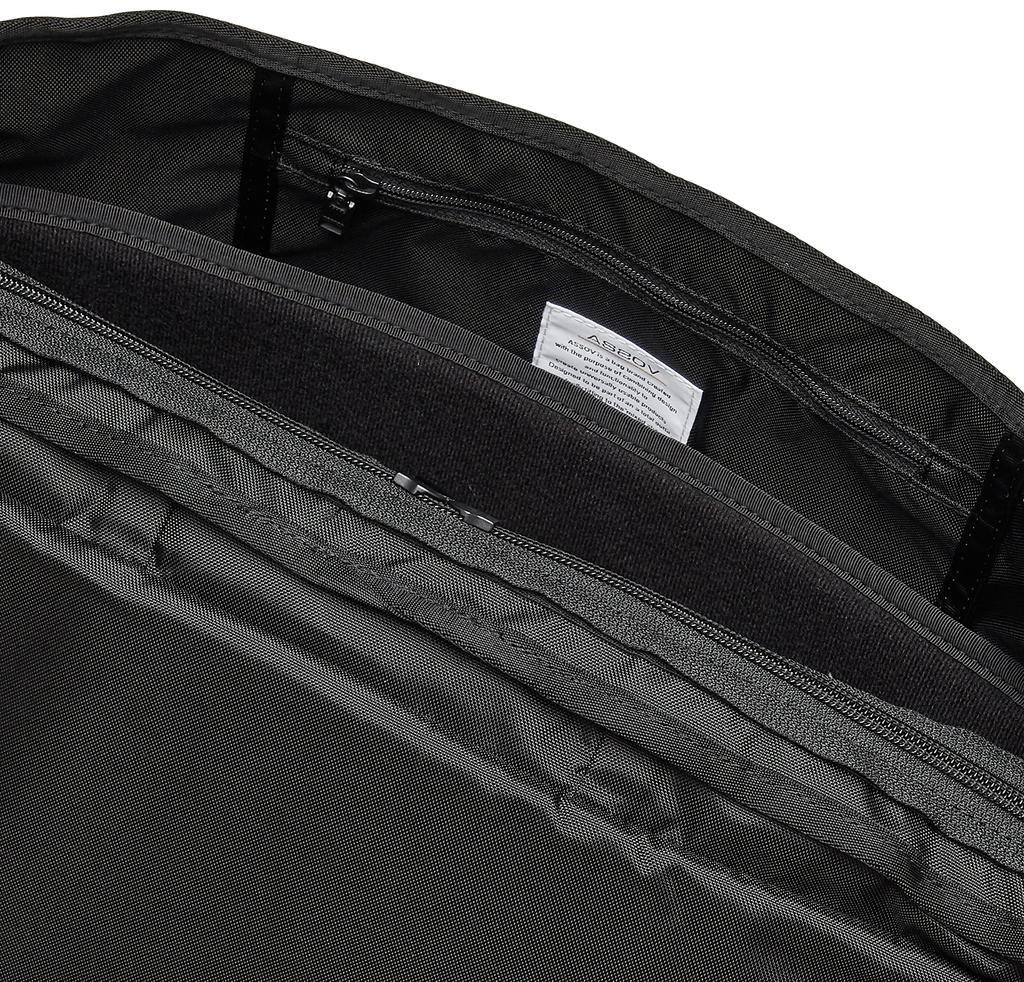 CORDURA DOBBY 305D MESSENGER BAG Black [Assob] 061419-10