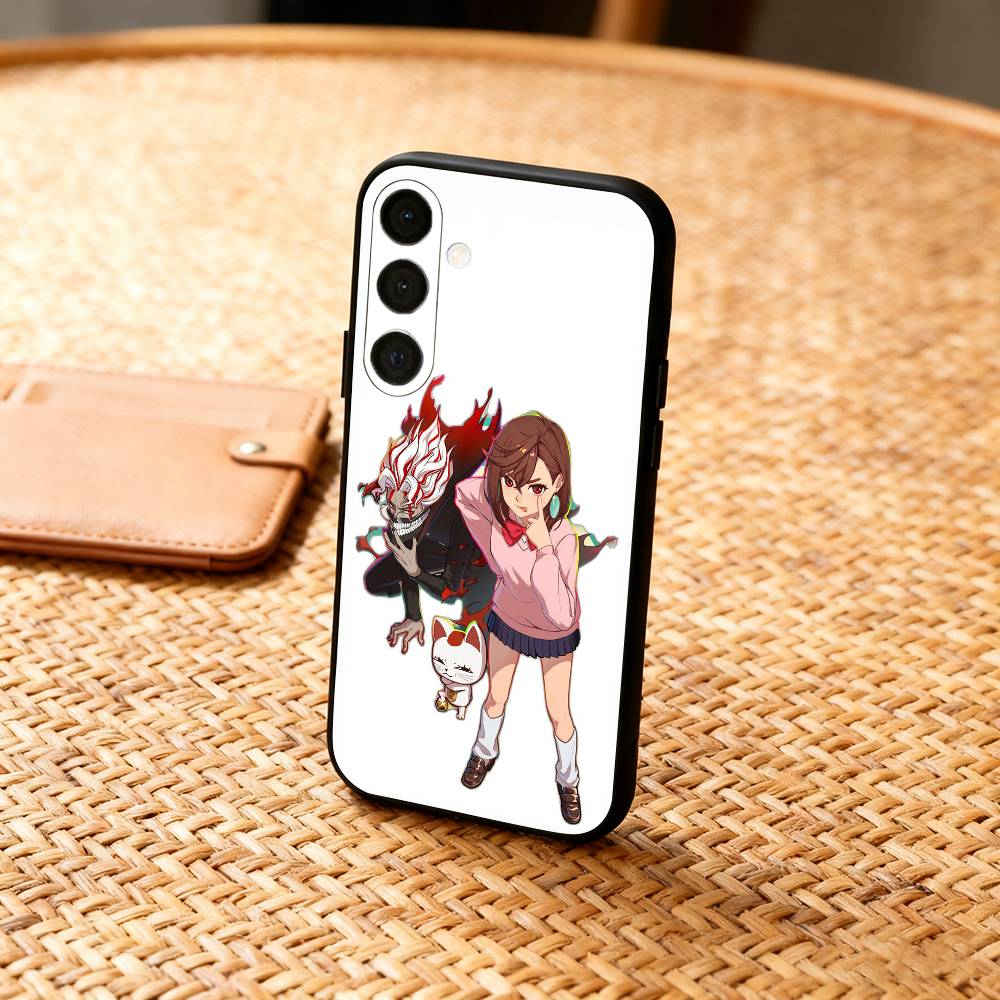 M-Momo Ayase D-Dandadan Phone Case For Samsung A73,A21s,A22,A31,A32,A52,A53,A71,A80,Soft Black Shell
