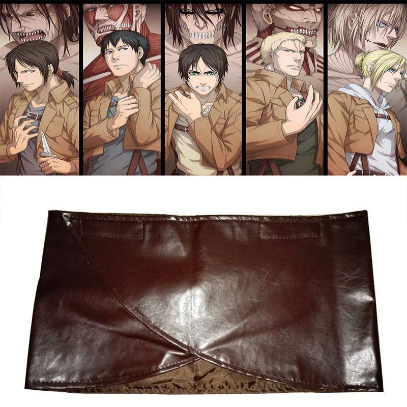 On Attack Titan Cosplay Unisex Faux Leather Miniskirts Apron Costume Ackerman
