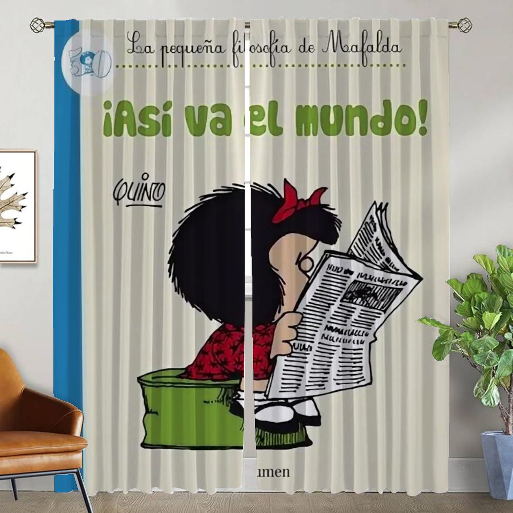 Mafaldas Elegant Room Curtains for Camera Modern Living Room Curtains 2 Pieces Partition Window Curtain Tulle for Bedroom Shades