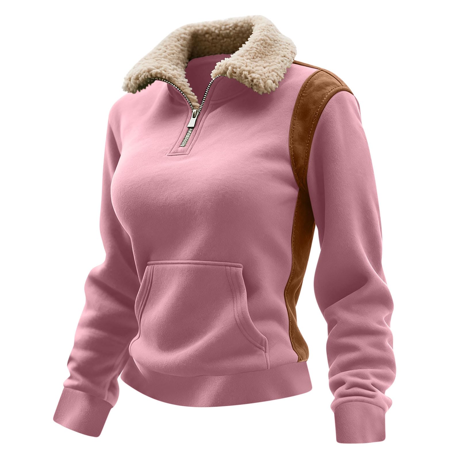 

Женская модная куртка на молнии с длинными рукавами свободного кроя XL небесно-голубой