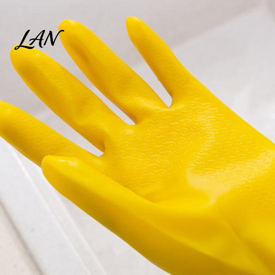Heavy Duty PVC Gloves for Cleaning 2PCS Household Gloves, Reusable Waterproof Thickened Work Extended Flexible Food Preparation Wristband Multi