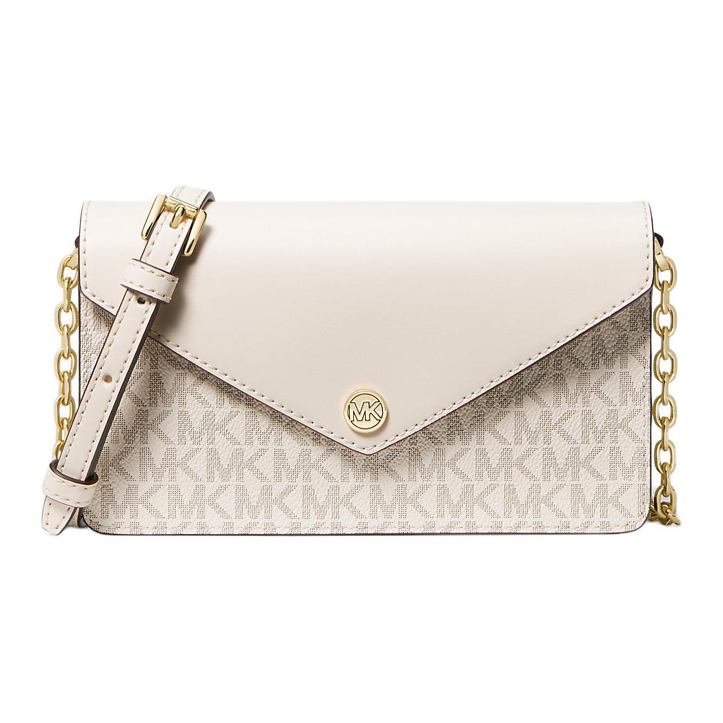 

Michael Kors Logo Print Faux Leather Coated Canvas Crossbody Bag Small Women bags White 35S3GTVC5B-LT-CRM-MULTI Basic Set (Bag+Dust Bag)