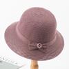 Women's Sunscreen Hat Thin Outdoor Folding Straw Hat New Hollow Breathable Straw Hat