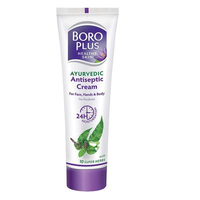 Cremă Antiseptică Ayurvedică Boroplus 200 ml cu 10 Super Ierburi Pentru Piele Hidratată și Luminoasă și Îngrijire Zilnică Multifuncțională Pentru Față Mâini și Corp