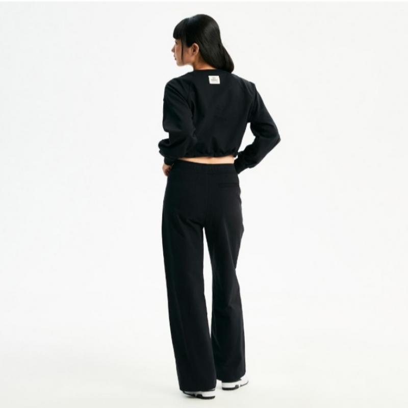 New Balance Tričko s dlouhým rukávem Rqk Nbnce1W232 19 W Crop kulatá mikina s kapucí, polodlouhý rukáv