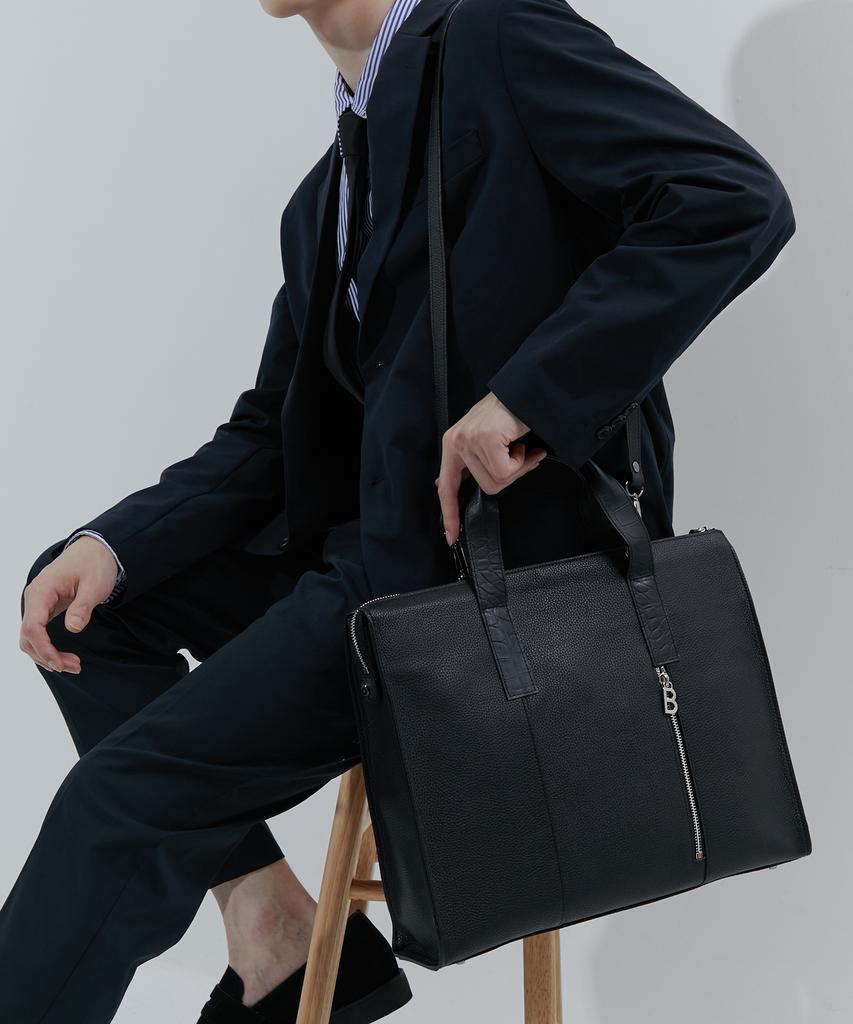 Bedford11Th Slim Boston Briefcase [Black Combo]