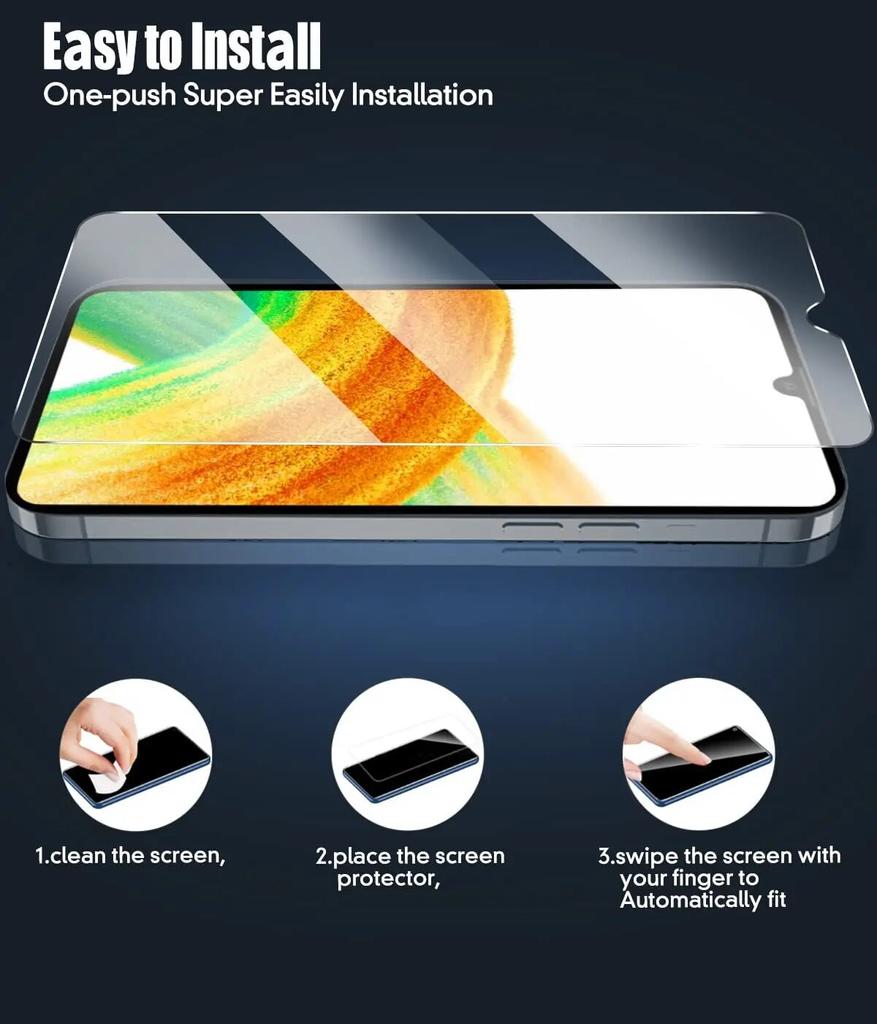 Schutzglas für Galaxy M23 M32 M33 M52 M53 Displayschutzfolie für Samsung Galaxy M51 HD gehärtetes Glas