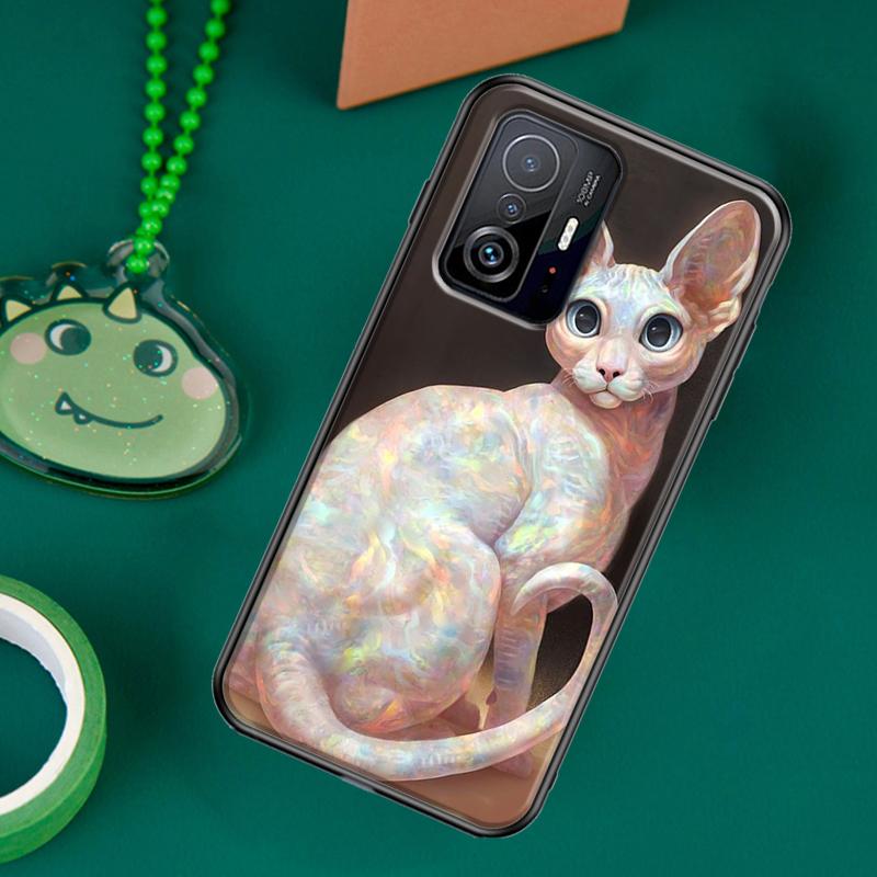 Sphinx Cat Printing Drawing Case For POCO F5 X5 X3 Pro X4 F4 GT F3 M5s C40 Cover For Xiaomi 13 12 Lite 11T 12T Pro 12X