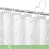 Hydrangea Floral Tassel Shower Curtain: Elegant Style for Home & Hotel Bathrooms