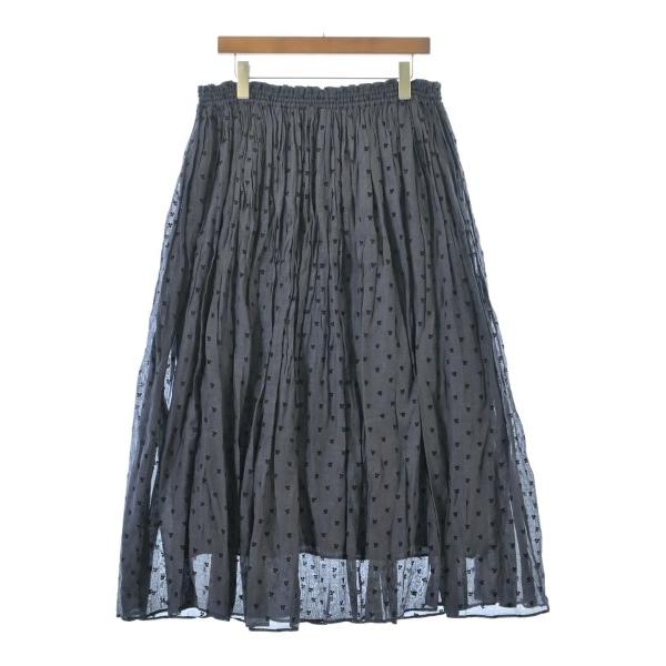 IENA Long/Maxi Skirt Women s 38 (M) Navy x Black (Allover Pattern) [Used] [Secondhand]