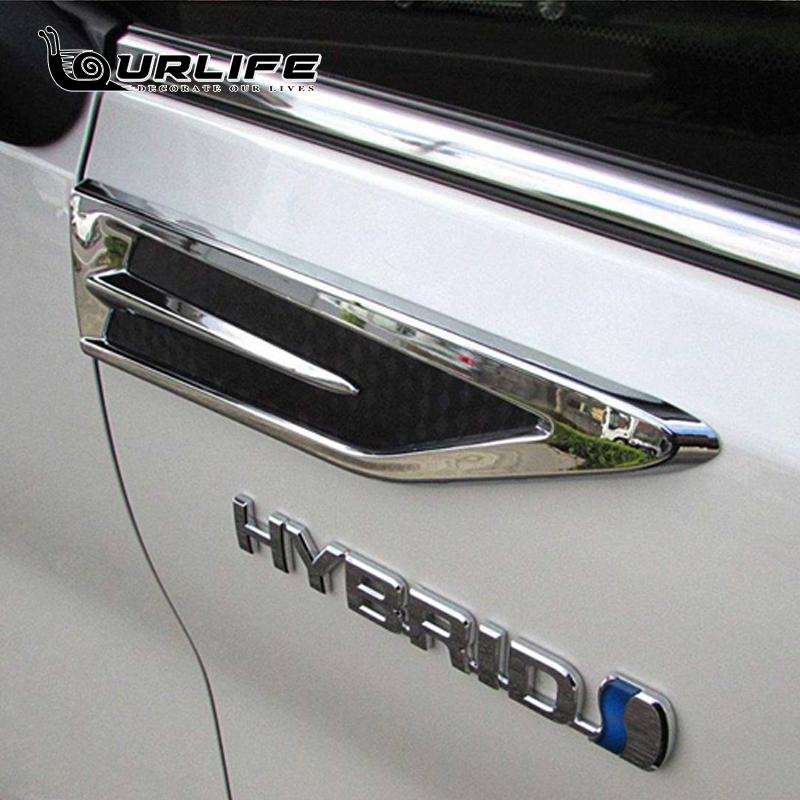 Pentru 2016 2017 2018 Toyota Alphard 30 AH30 Accesorii mașini VELLFIRE ABS Decorație cu frunze cromate pe rechin