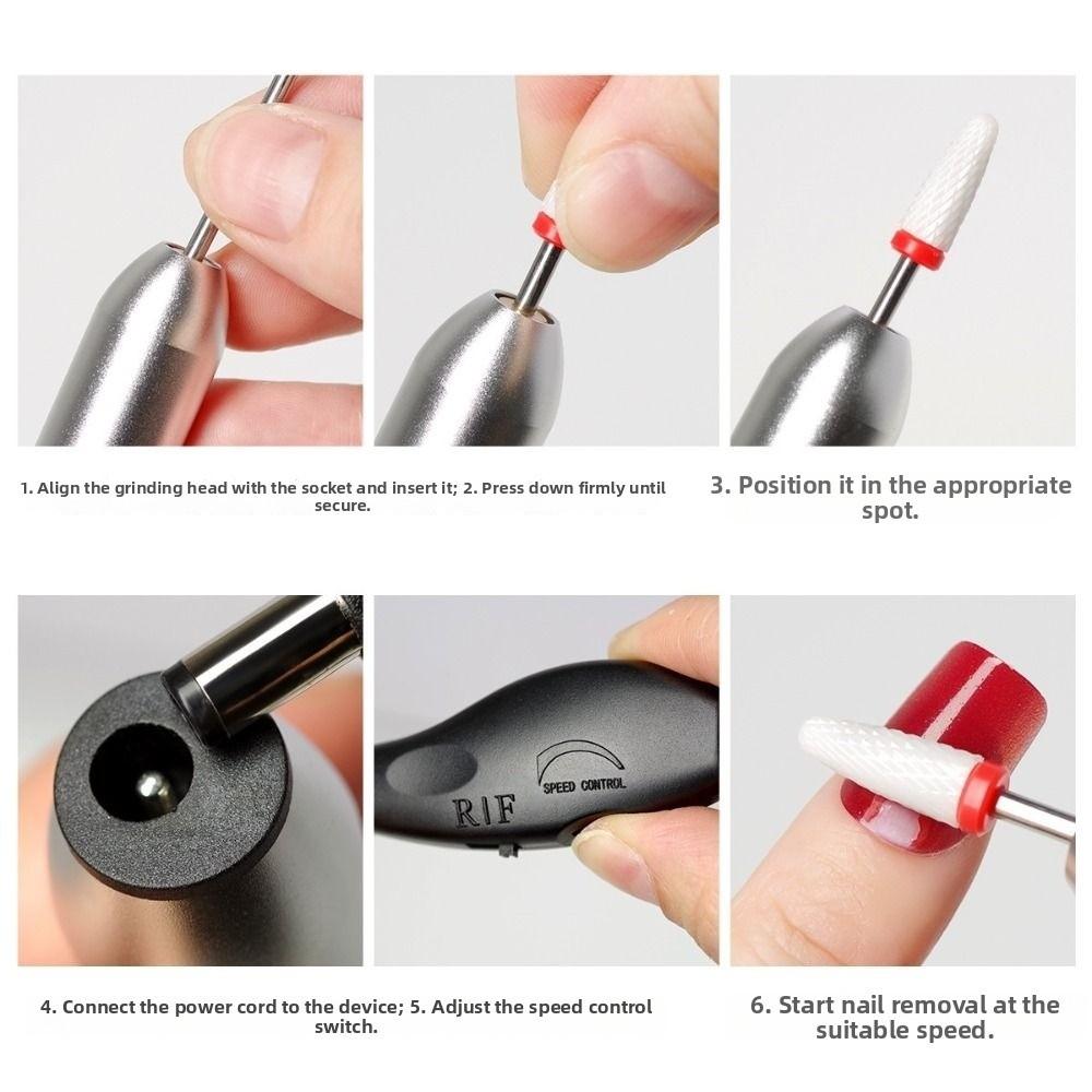 Professional Electric Nail Drill Machine High-Speed Nail Removal Tool  Nail Art Tools
