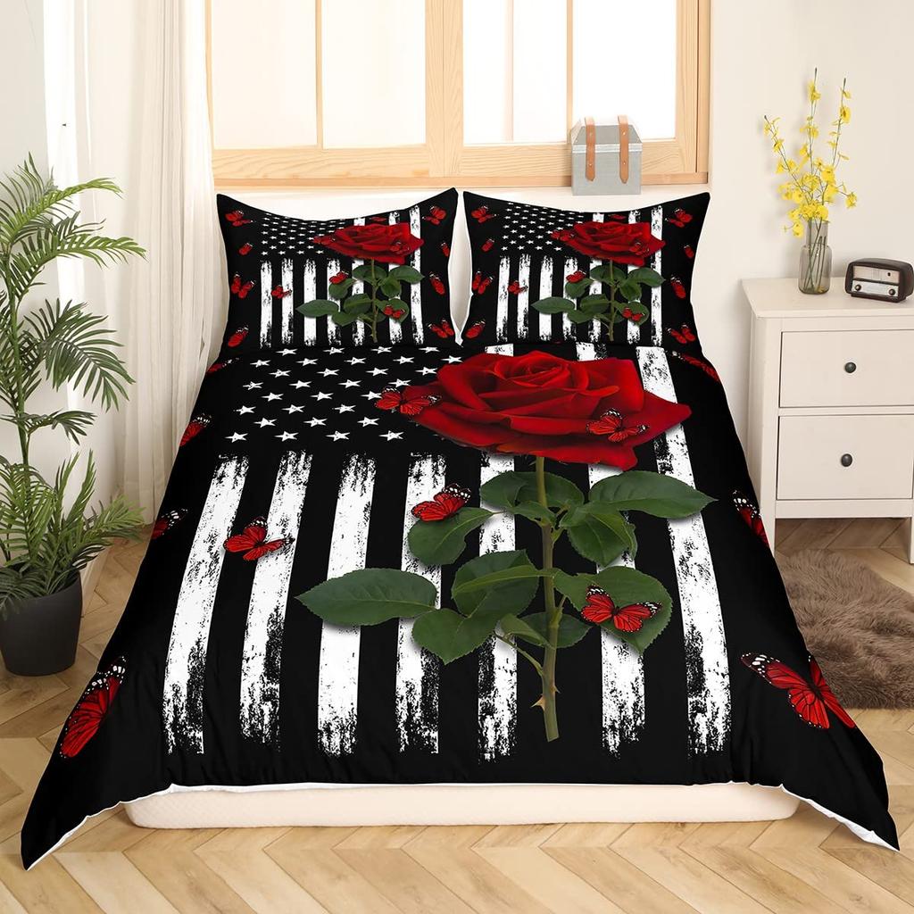 Eiffel Tower Couple Duvet Cover Set Twin Size Romantic Theme Decor Adult Women Couple Bedding Set Paris Cityscape Printed Comforter Cover Wi