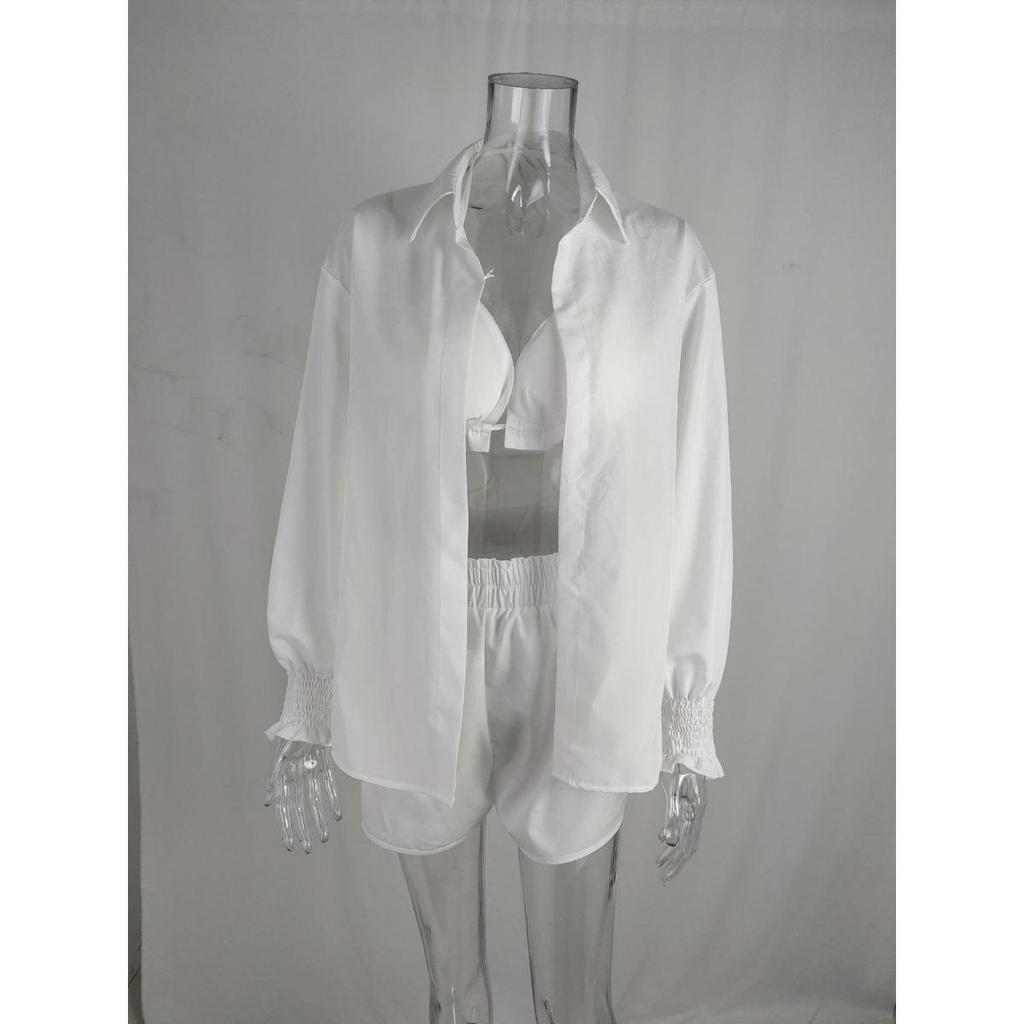 Women's Sexy Three Piece Suit,Beach Fashion Shorts Suit
