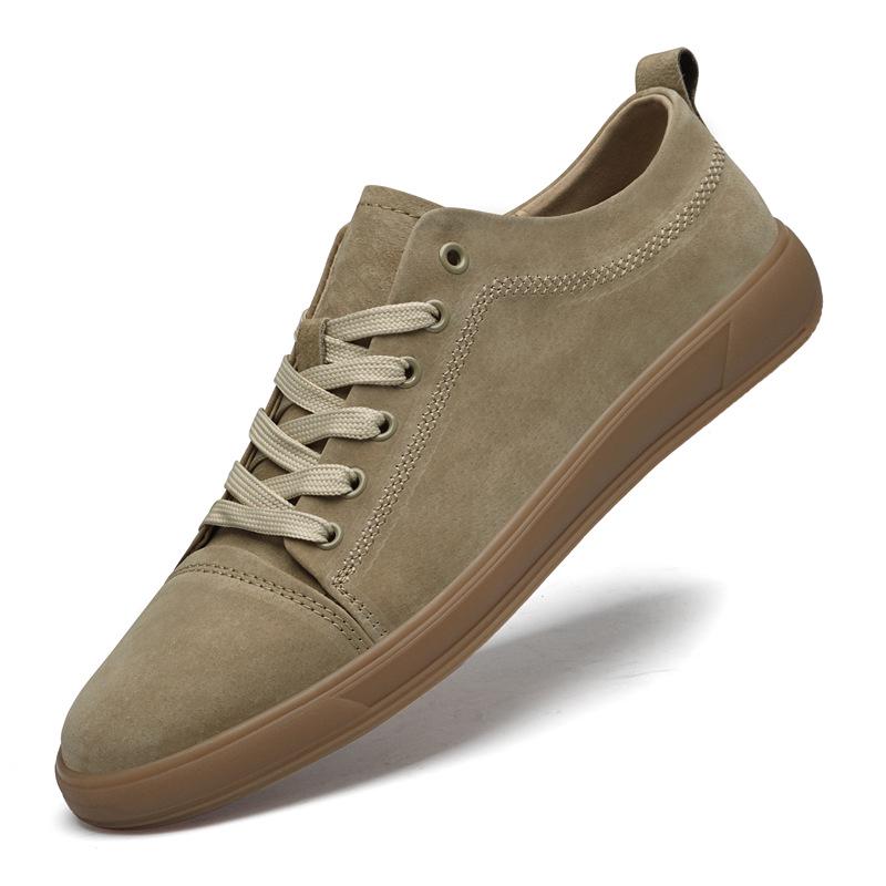 Men s Retro Genuine Leather Breathable Casual Sports Shoes Size 42