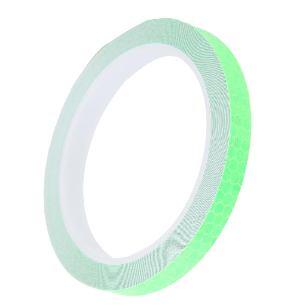 Reflective Stickers Hexagonal Pattern Waterproof Bicycle Luminous Strip Tape for Car Bicycle Motorcycle DIY Decoration