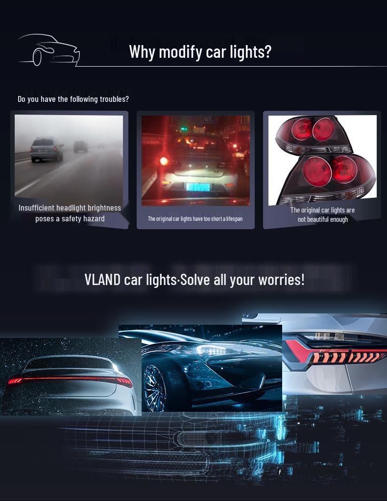 Tail & Signal Lights for 2014-2018 GMC Sierra - Welcome & Brake Functionality