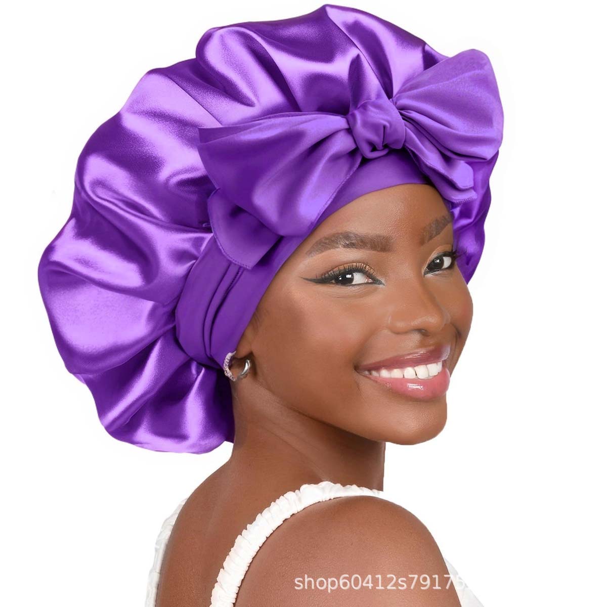 

YANIBEST Adjustable Silk Bonnet for Sleeping Women Double Layer Satin Bonnet Reduce Friction Prevent Frizz Curly Hair Size fits all